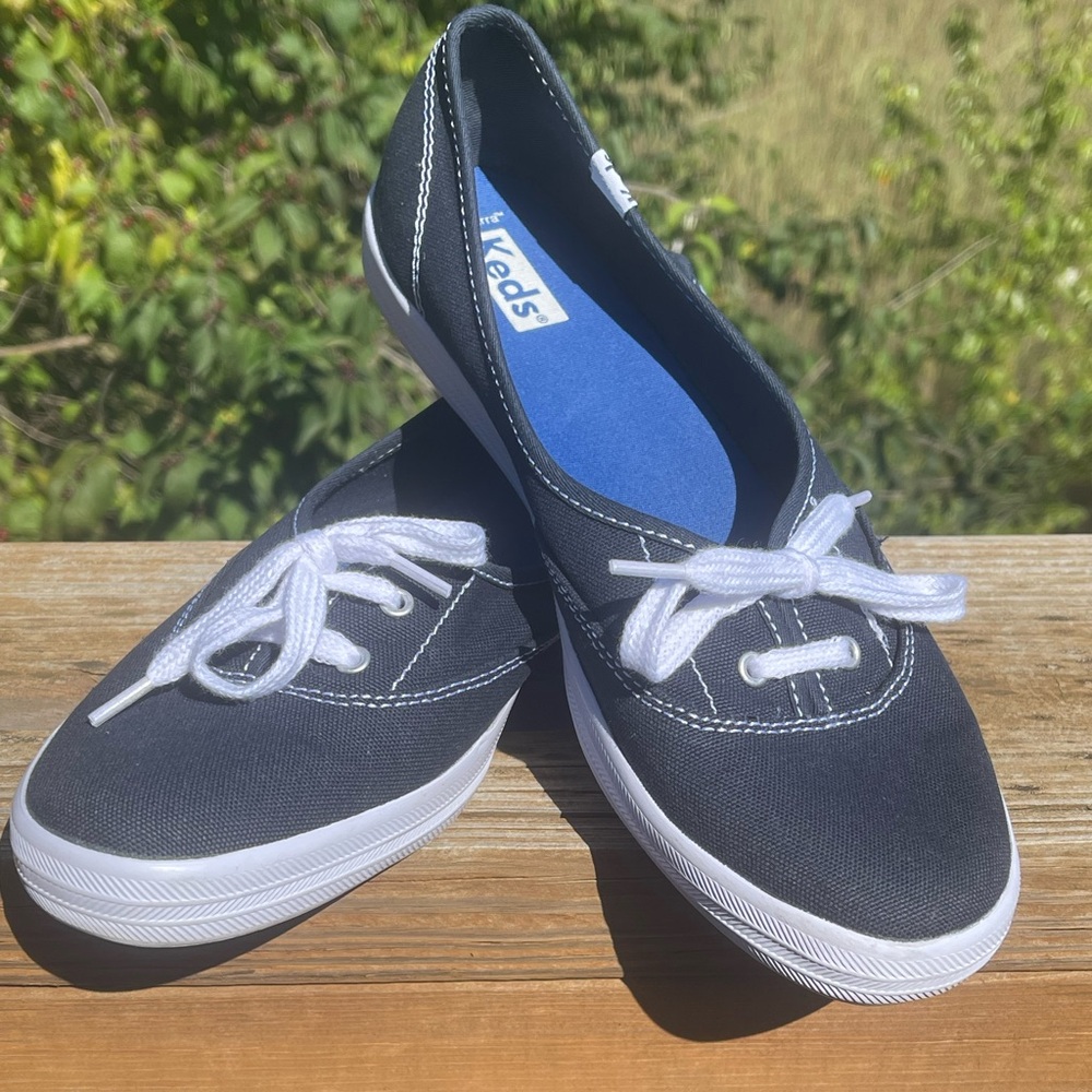 Keds Blue and White Sneakers!  Excellent condition!  Like new!